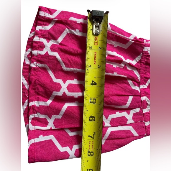 NWOT Escapada Fuchsia and White Geometric Mini Dress Size M - Picture 5 of 11